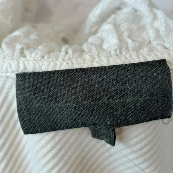 Sunday in Brooklyn Eyelet Ruffled Top size M - Picture 6 of 7